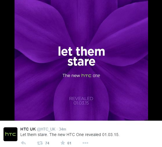 تیزر تبلیغاتی htc برای htc one m9 در MWC2015; تاریخ 10 اسفند زمان رونمایی از اچ تی سی وان m9